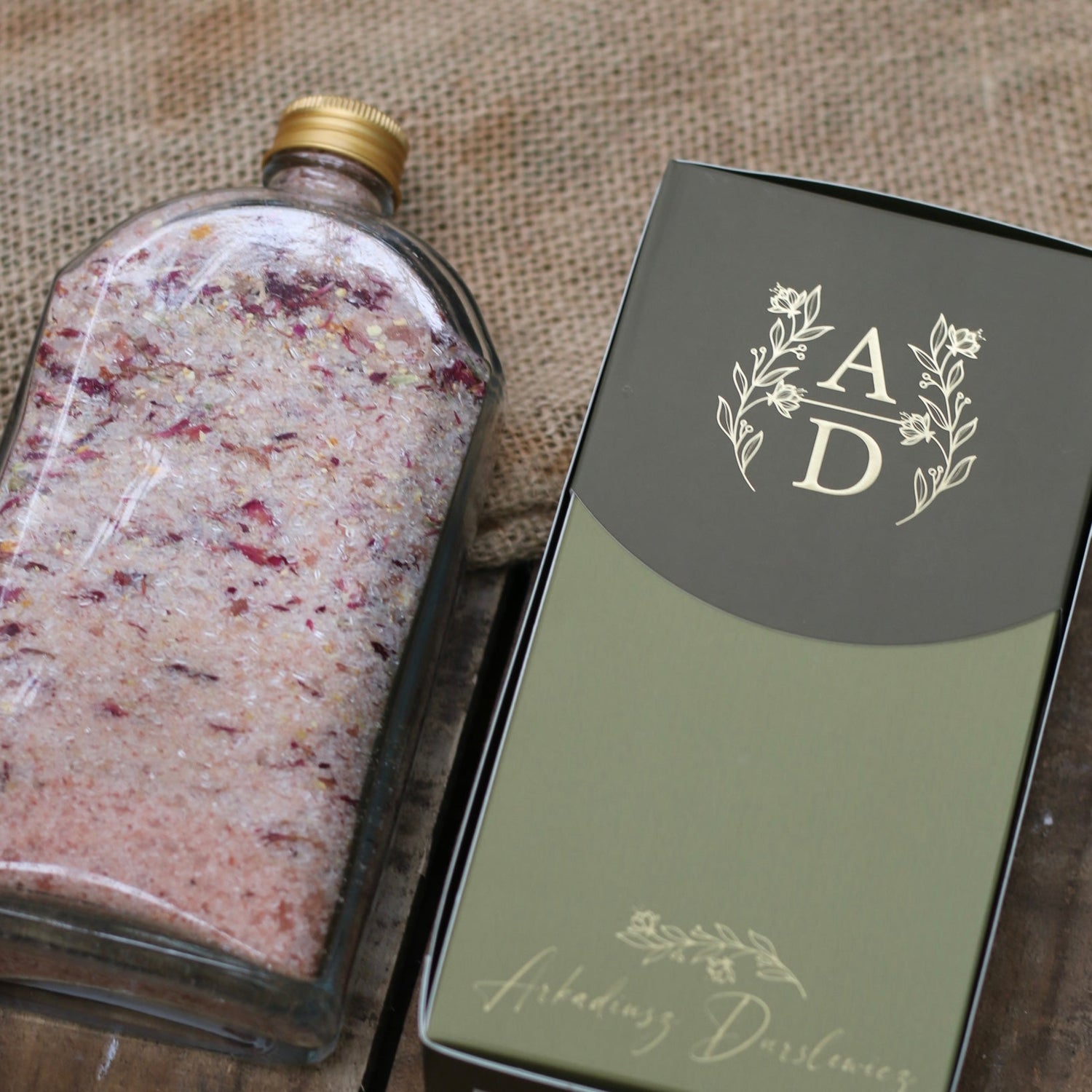 AD - Rose &amp; Cornflower Bath Salts - The Flower Crate