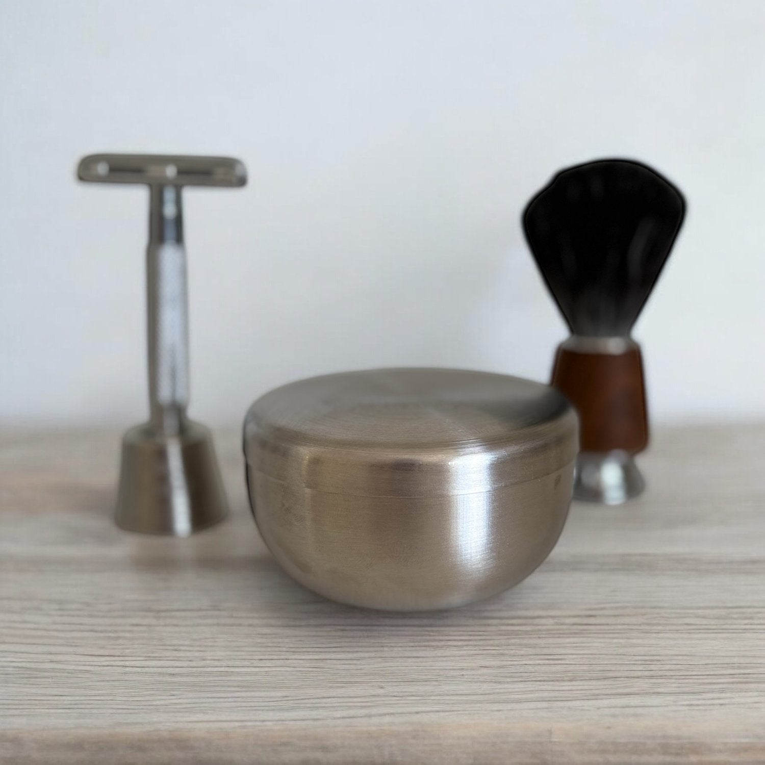 Aermeda - Luxury Shaving Soap in Stainless Steel - The Flower Crate