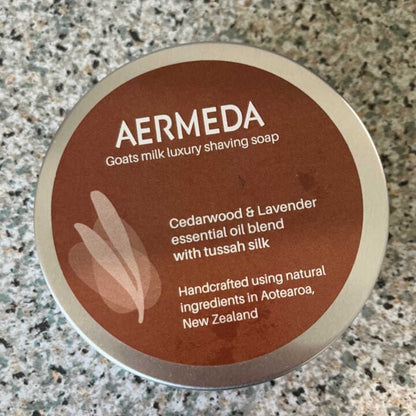 Aermeda - Luxury Shaving Soap in Tin - The Flower Crate