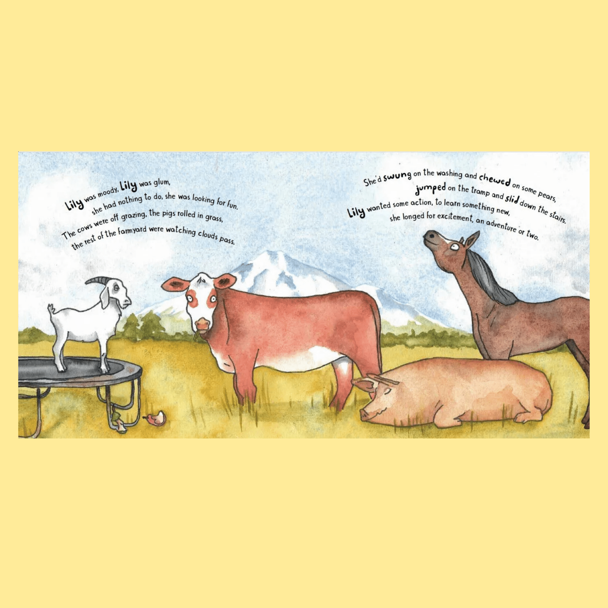 Amy Harrop - Goat On A Trampoline - The Flower Crate