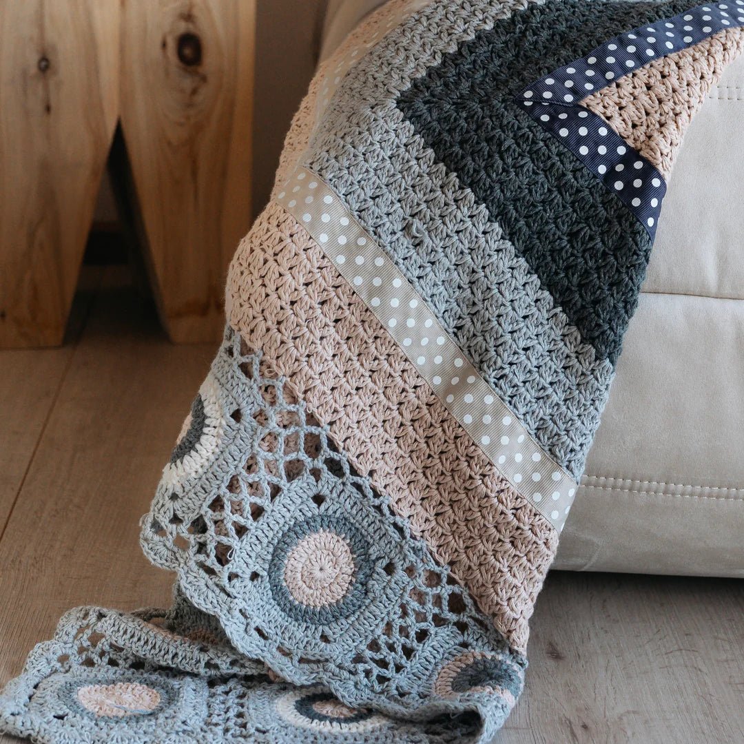 And The Little Dog Laughed - Hand Crochet Blanket - The Flower Crate