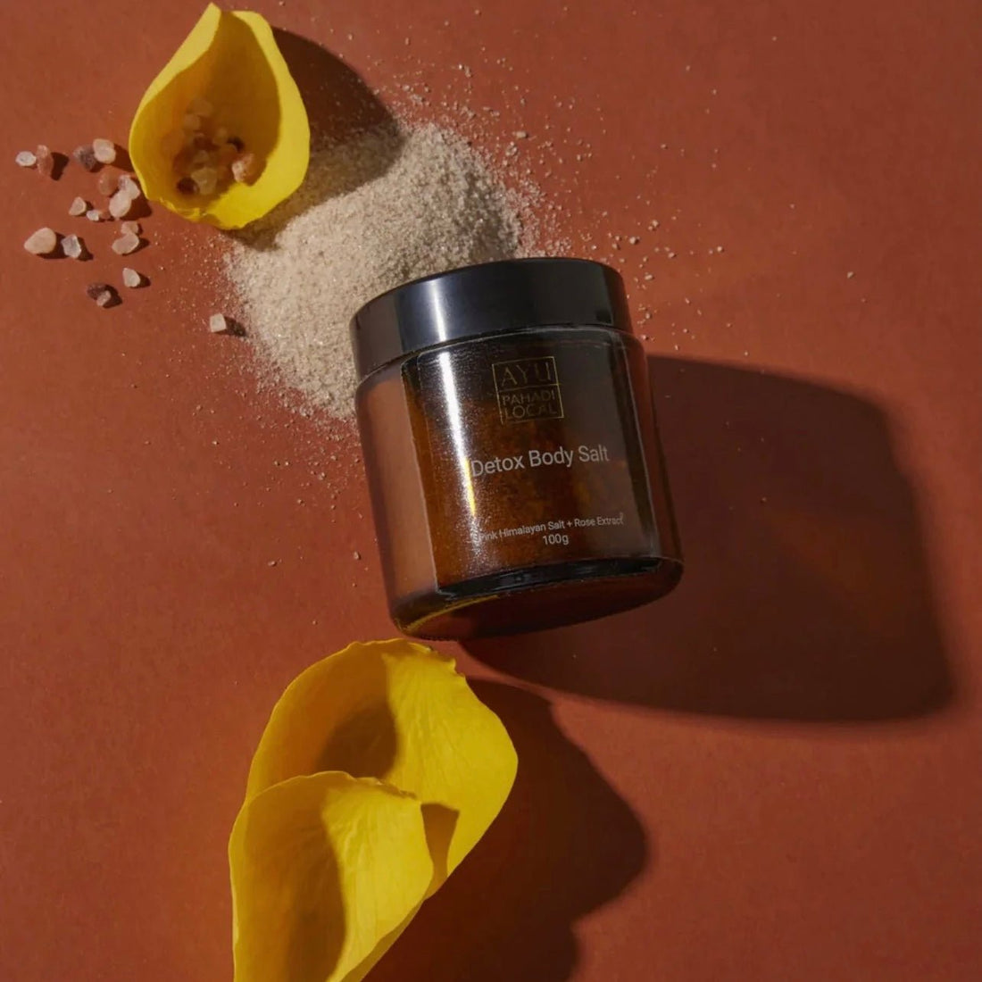 AYU x Pahadi Local, Rose Body Polish - The Flower Crate