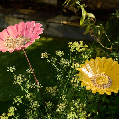 Bamboo Sunflower Bird Bath/ Feeder - The Flower Crate
