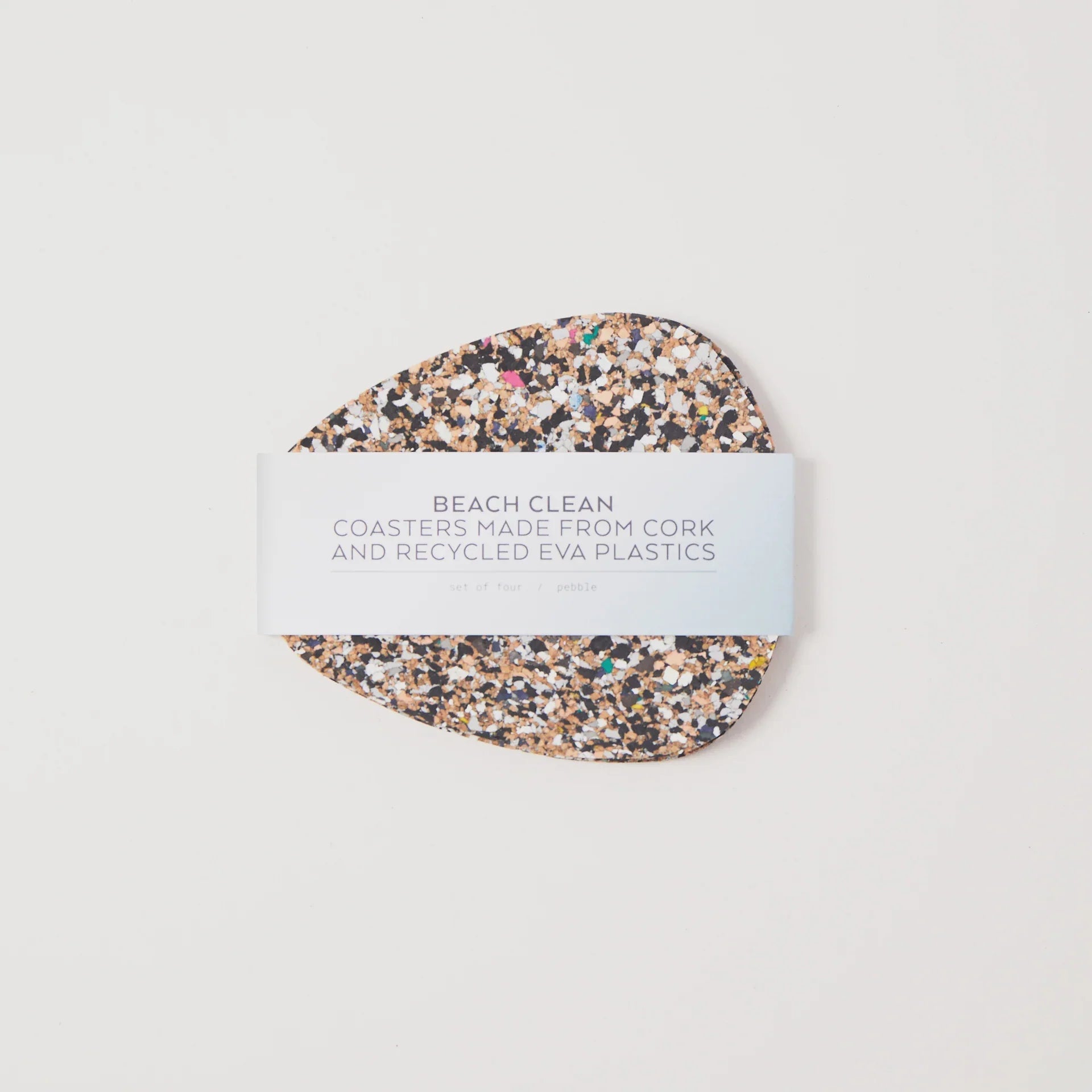 Beach Clean - Pebble Cork Coasters - The Flower Crate