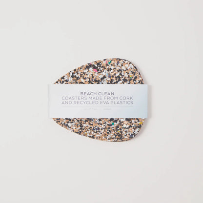 Beach Clean - Pebble Cork Coasters - The Flower Crate