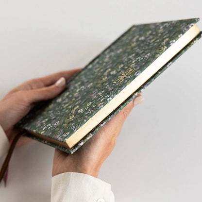 Bespoke Letterpress - 2026 Petite Linen Planner, Summer Perennials - The Flower Crate