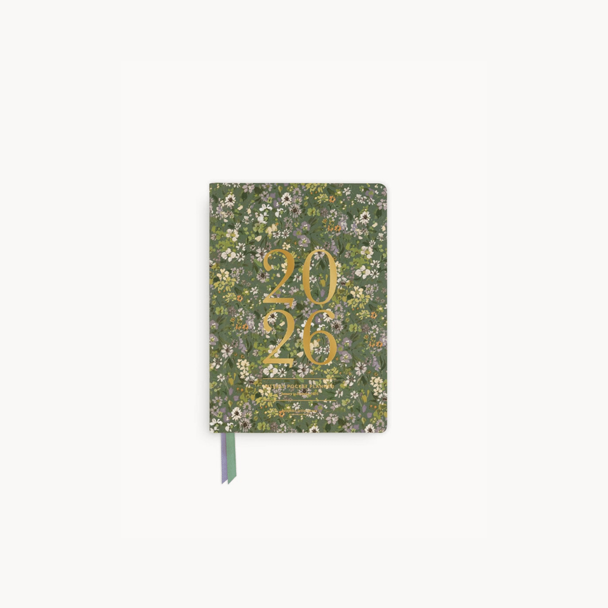 Bespoke Letterpress - 2026 Pocket Planner, Summer Perennials - The Flower Crate
