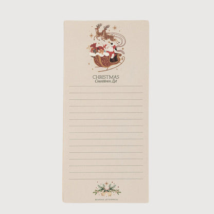 Bespoke Letterpress - Christmas Shopping List, Christmas Countdown - The Flower Crate
