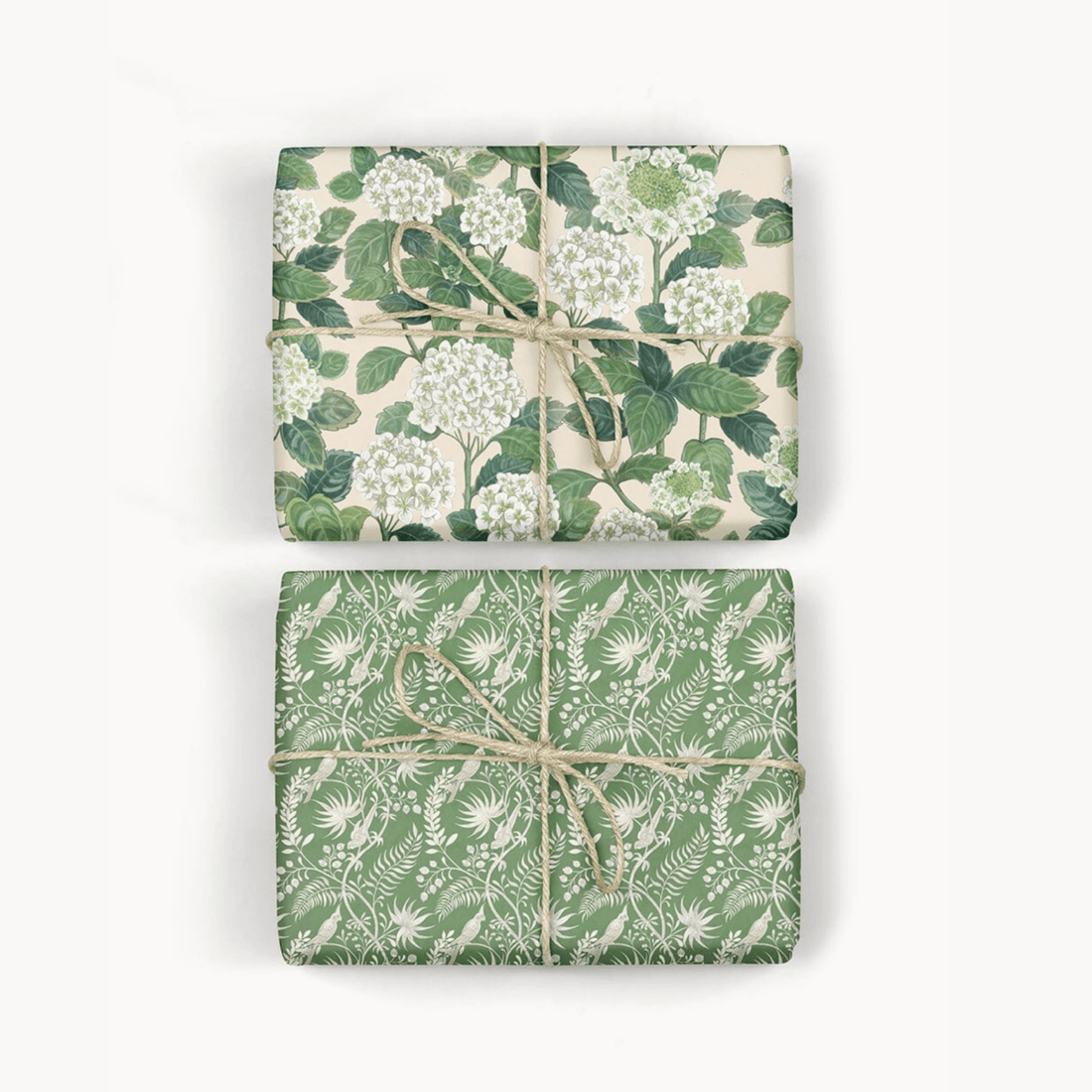 Bespoke Letterpress - Hydrangea/ Jardin Tropical Gift Wrap Sheet - The Flower Crate