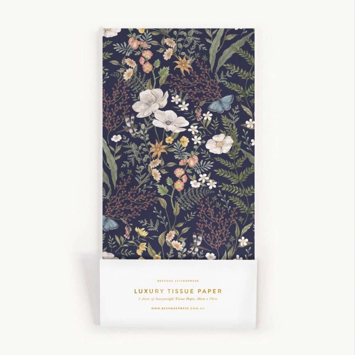 Bespoke Letterpress - Luxury Tissue Paper, Dusk in Bloom - The Flower Crate