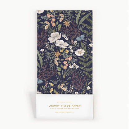 Bespoke Letterpress - Luxury Tissue Paper, Dusk in Bloom - The Flower Crate