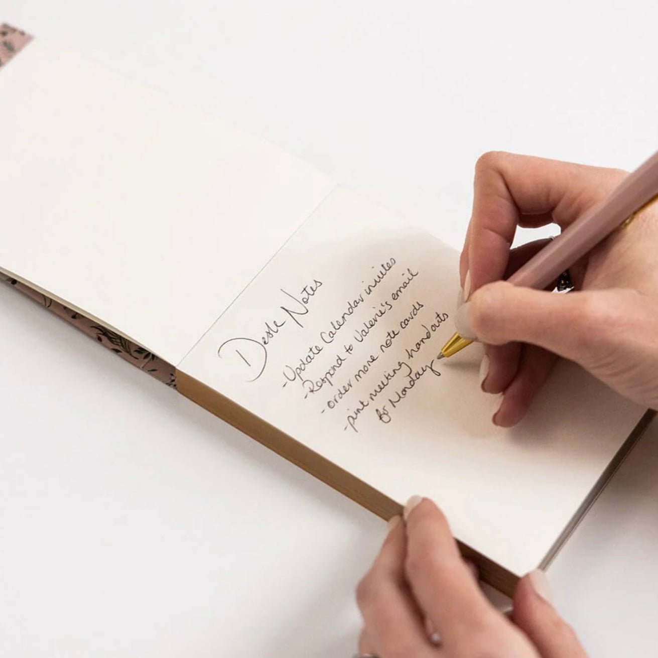 Bespoke Letterpress - Mini Notepad Jotter, Dancing Poppies - The Flower Crate