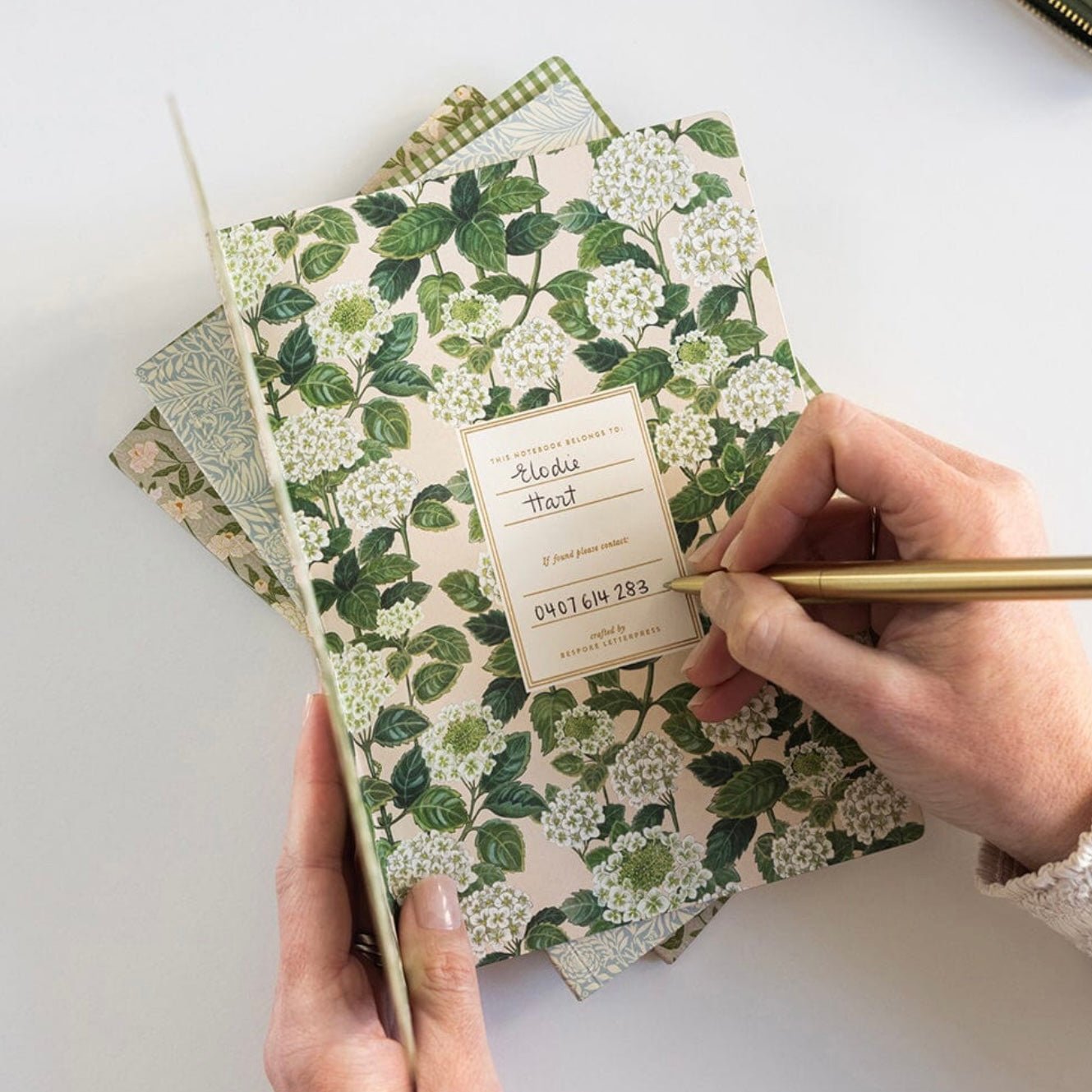 Bespoke Letterpress - Notebook Companion Set, Wellness - The Flower Crate