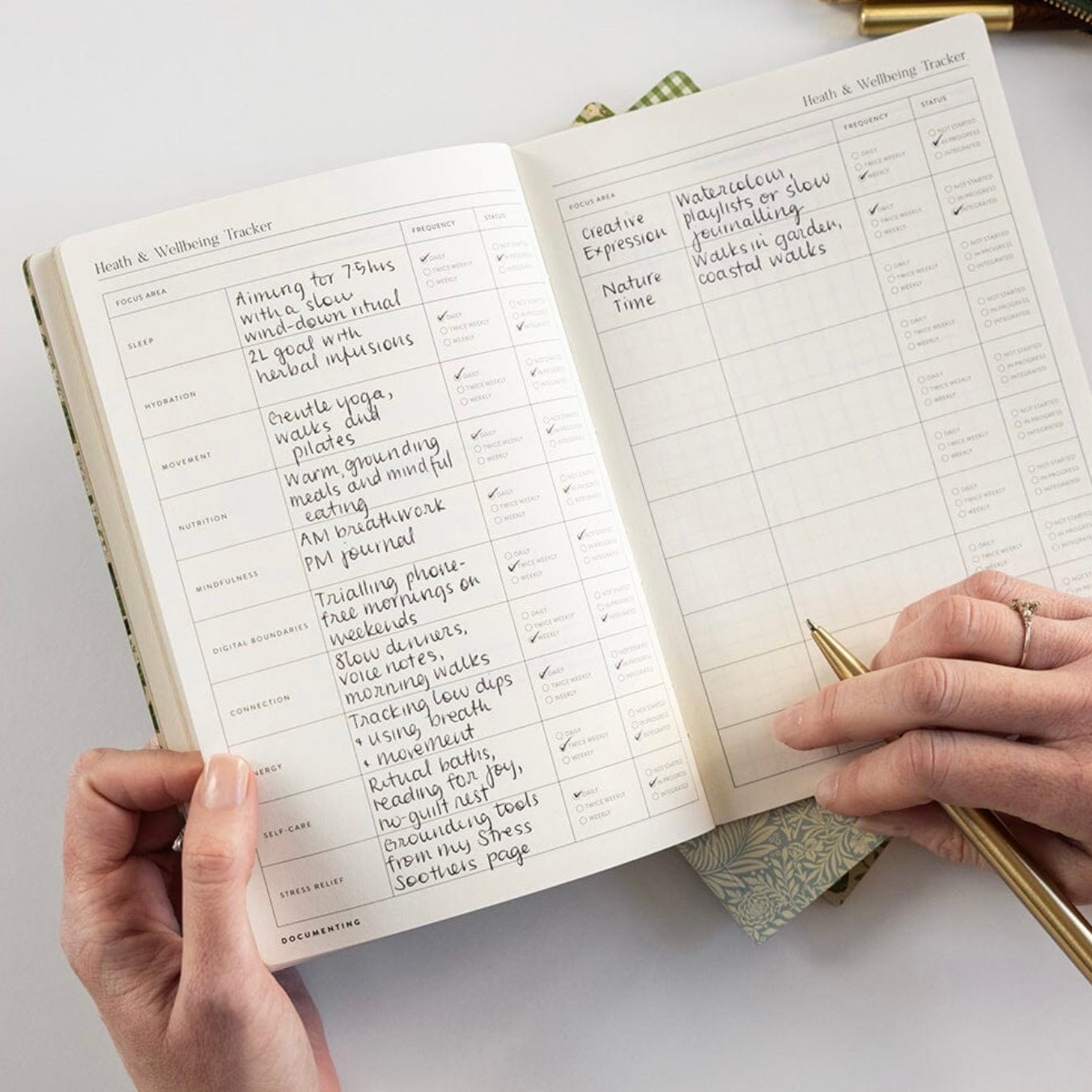 Bespoke Letterpress - Notebook Companion Set, Wellness - The Flower Crate
