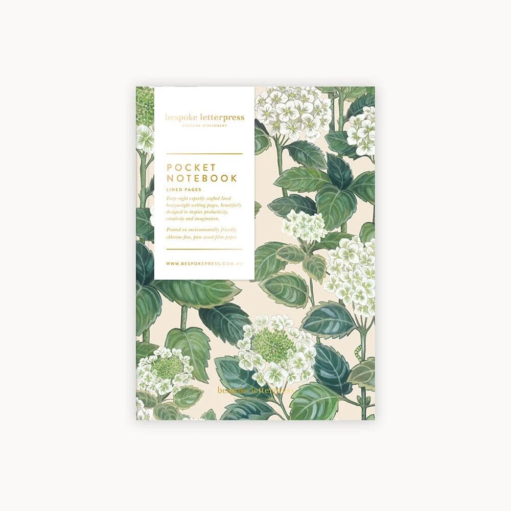 Bespoke Letterpress - Pocket Notebook - The Flower Crate