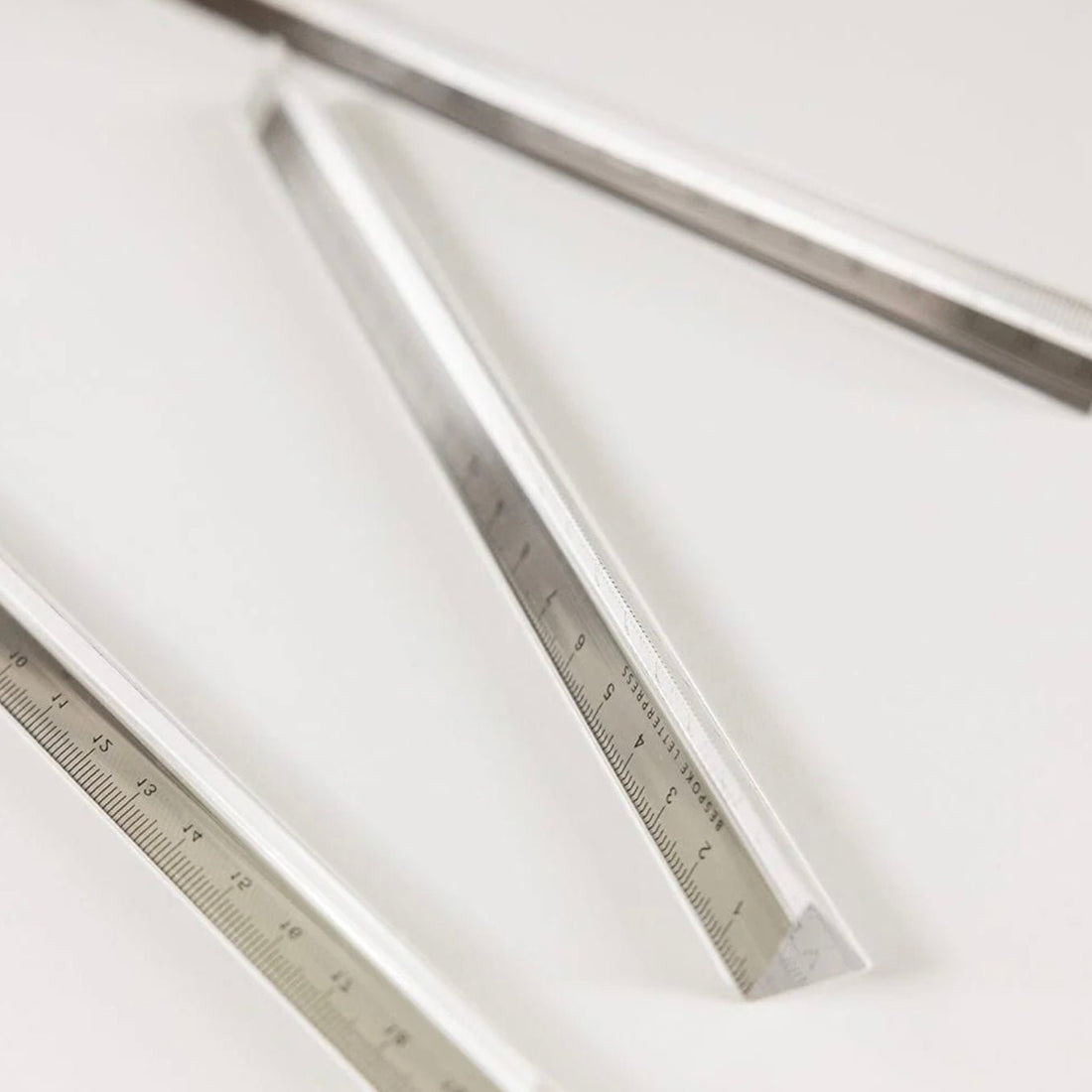 Bespoke Letterpress - Prism 20cm Ruler - The Flower Crate