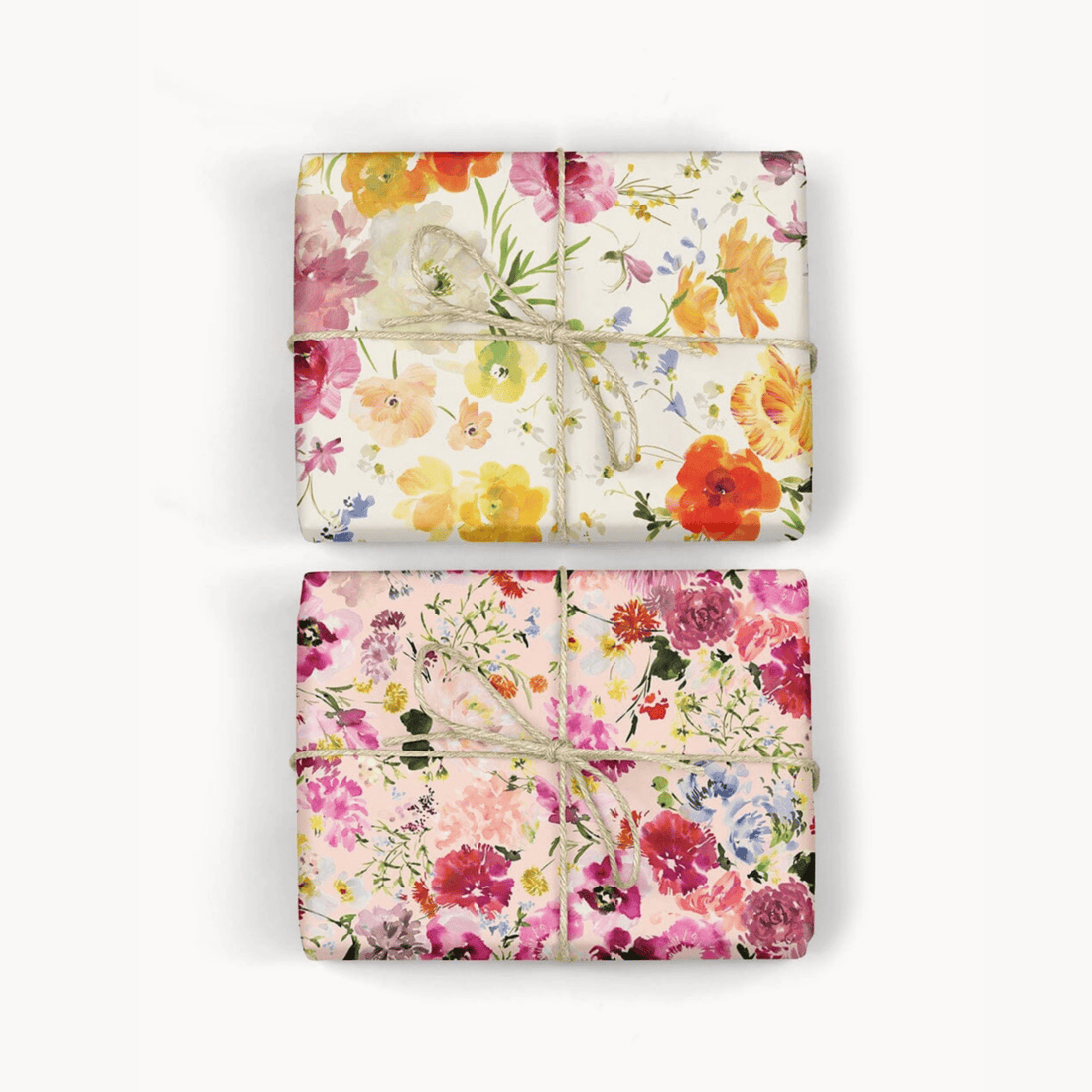 Bespoke Letterpress - Ranunculus/ Wildflowers Gift Wrap Sheet - The Flower Crate