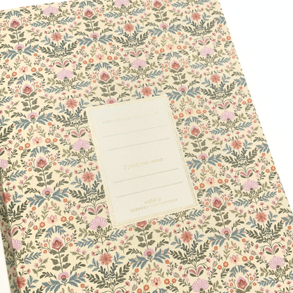 Bespoke Press - Blank Linen Bound Journal, Bramblefloss - The Flower Crate