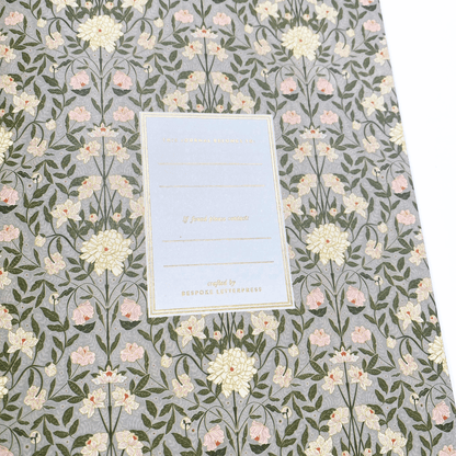 Bespoke Press - Lined Linen Bound Journal, Bloomiere - The Flower Crate