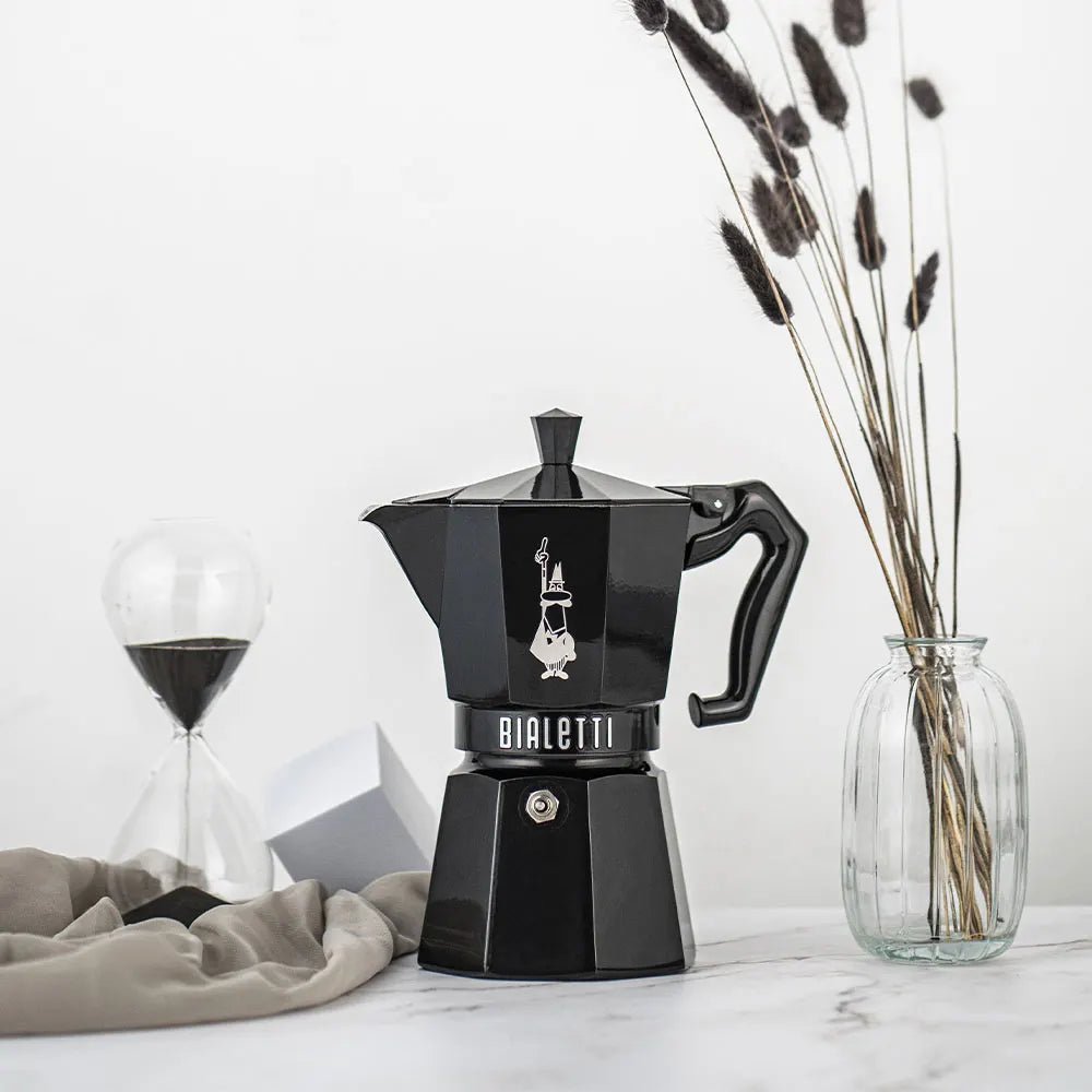 Bialetti - Black Moka Exclusive, 6 Cup - The Flower Crate