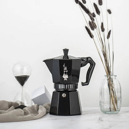 Bialetti - Black Moka Exclusive, 6 Cup - The Flower Crate