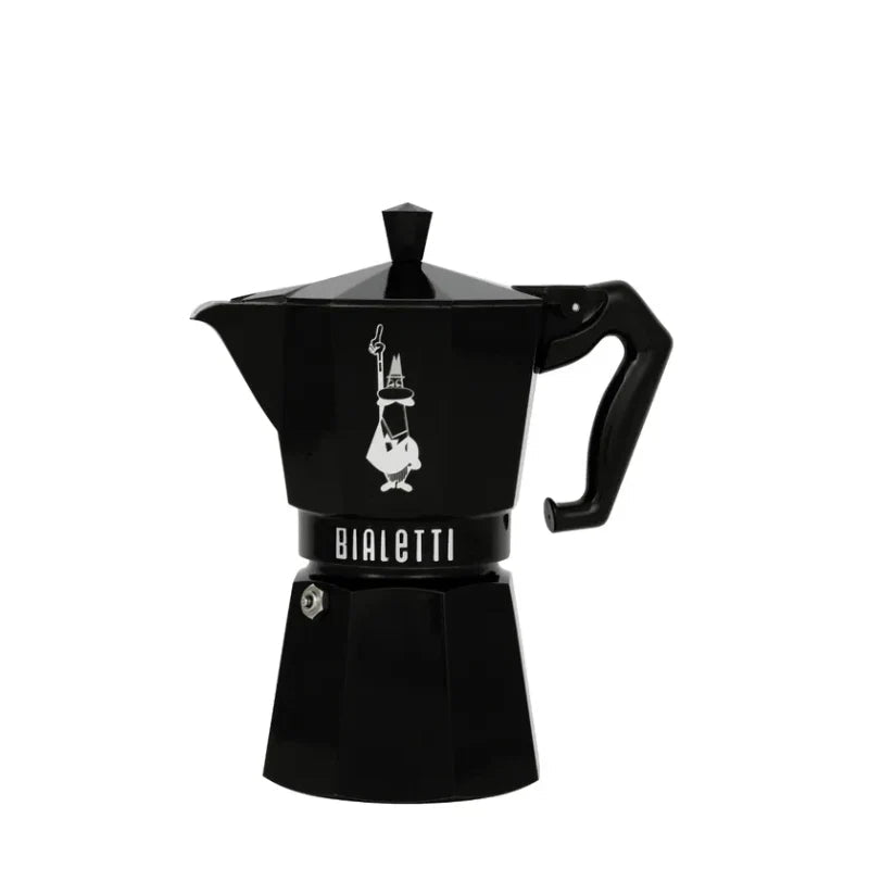 Bialetti - Black Moka Exclusive, 6 Cup - The Flower Crate