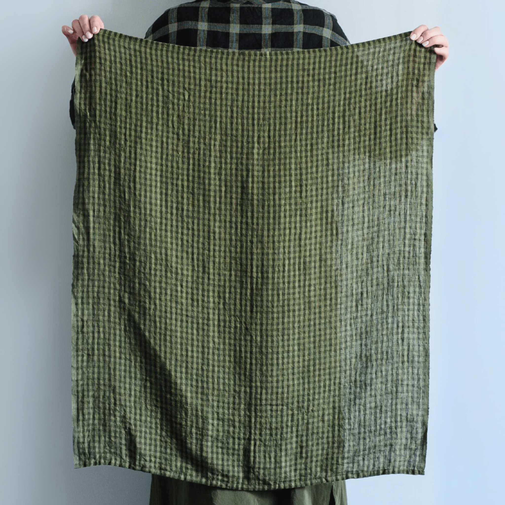 Bianca Lorenne - Sage Check Tea Towel - The Flower Crate