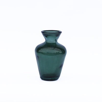 Bilbao Florero Glass Vase, Green - The Flower Crate