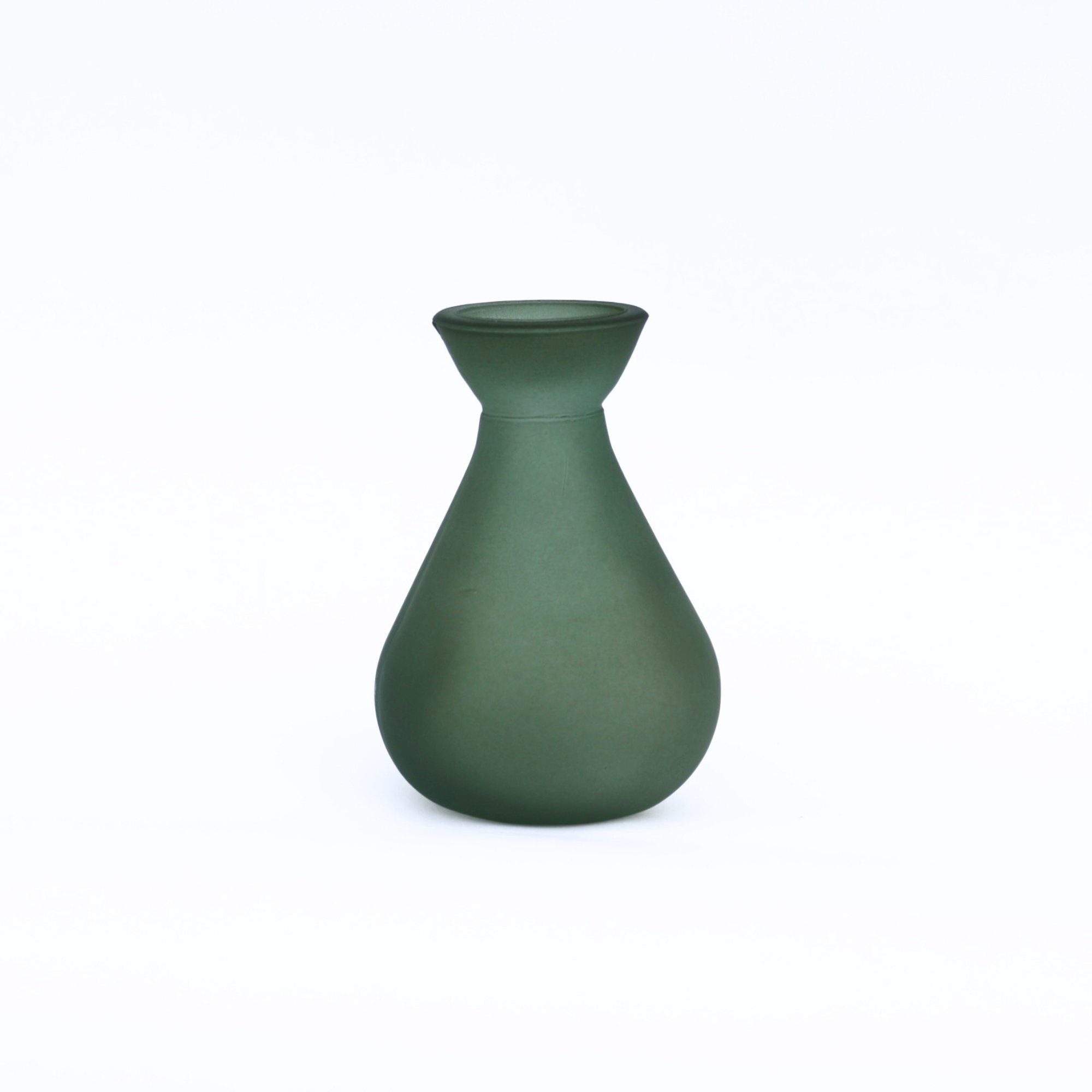 Bilbao Florero Glass Vase, Green - The Flower Crate