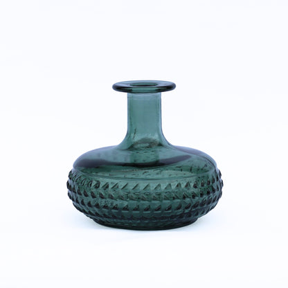 Bilbao Florero Glass Vase, Green - The Flower Crate