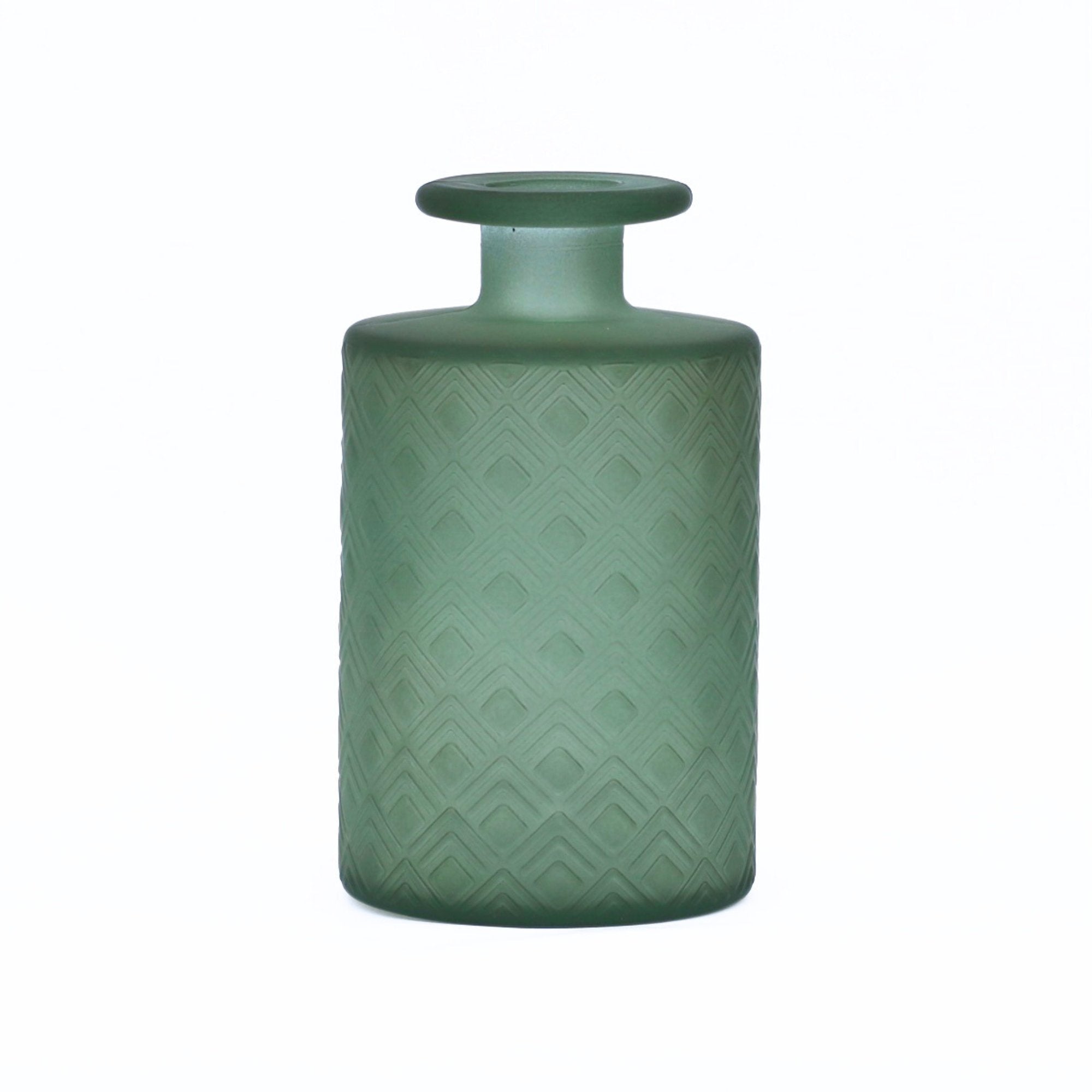 Bilbao Florero Glass Vase, Green - The Flower Crate