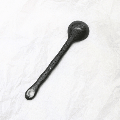 Black Speckle Porcelain Spoon - The Flower Crate