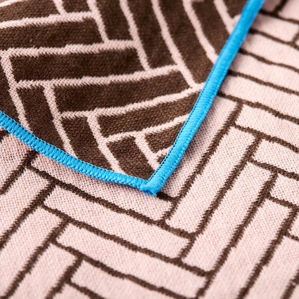 BLT Imabari Towel - Pink Herringbone - The Flower Crate