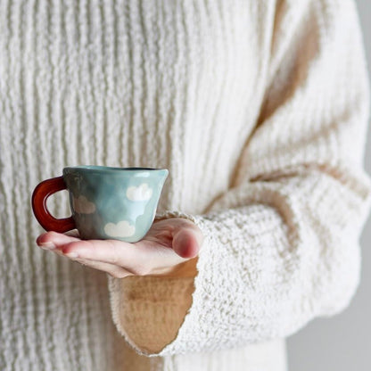 Blue Clouds Mini Mug - The Flower Crate