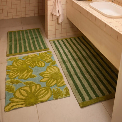 Bonnie &amp; Neil Bath Mat - Azalea Light Green - The Flower Crate