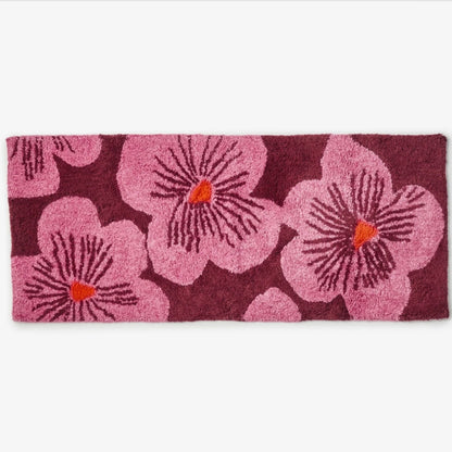 Bonnie &amp; Neil - Blue Jardine Long Bathmat - The Flower Crate