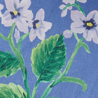 Bonnie &amp; Neil - Cottage Garden Blue Linen Cushion - The Flower Crate