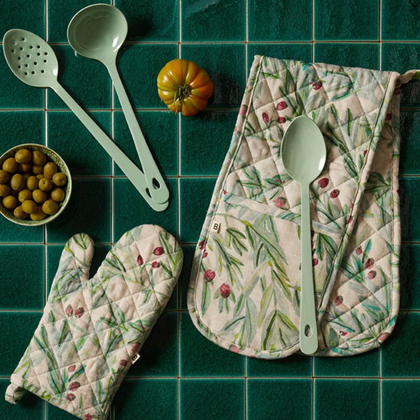 Bonnie &amp; Neil - Enamel Serving Spoon - The Flower Crate
