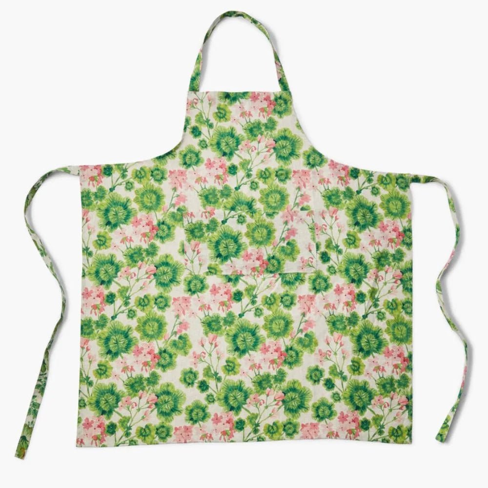 Bonnie &amp; Neil - Geranium Multi Linen Apron - The Flower Crate