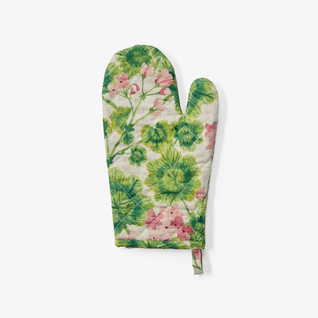 Bonnie &amp; Neil - Geranium Oven Mitt - The Flower Crate