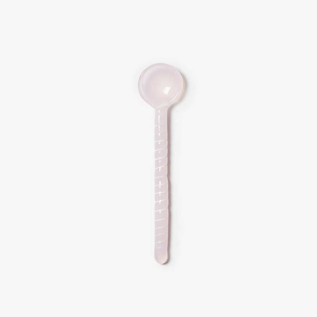 Bonnie & Neil - Swirl Glass Teaspoon, Pink - The Flower Crate