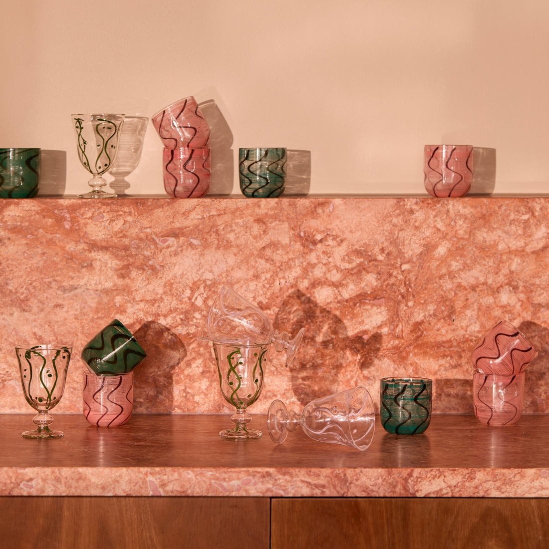 Bonnie &amp; Neil - Swirl Swirl Tumblers - The Flower Crate