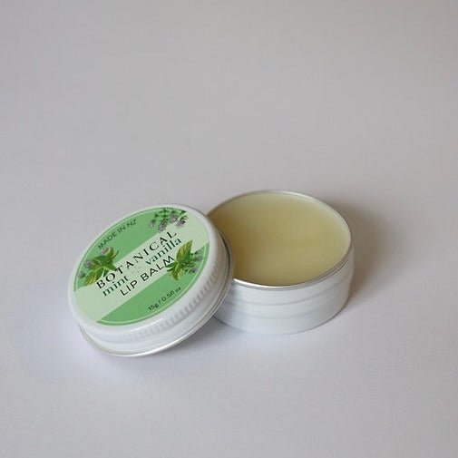 Botanical - Mint &amp; Vanilla Lip Balm - The Flower Crate