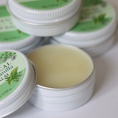Botanical - Mint &amp; Vanilla Lip Balm - The Flower Crate