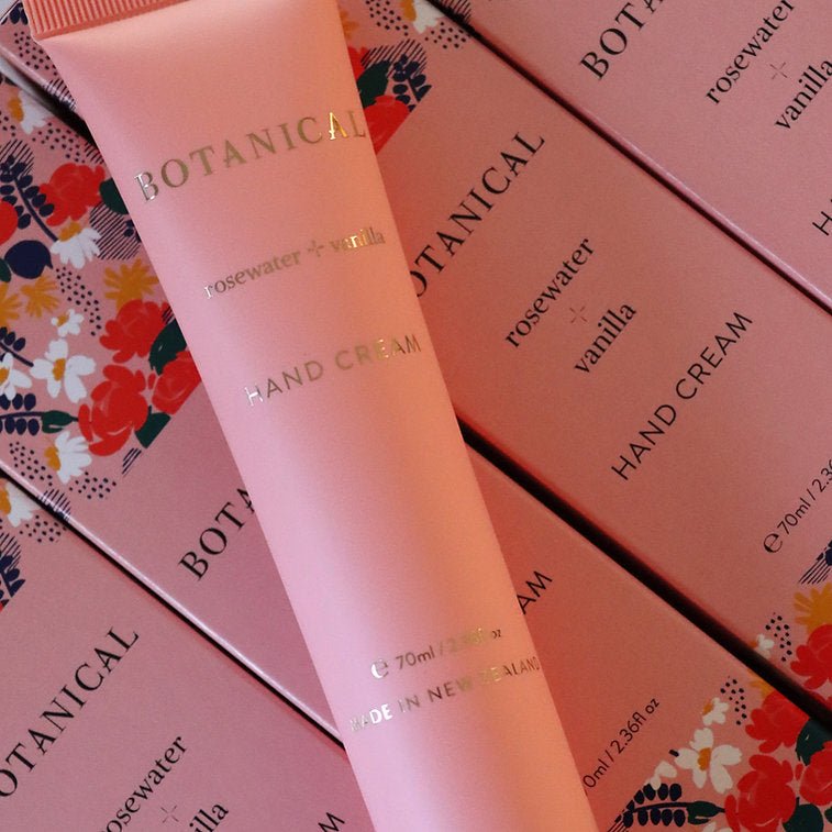 Botanical - Rosewater &amp; Vanilla Hand Cream - The Flower Crate