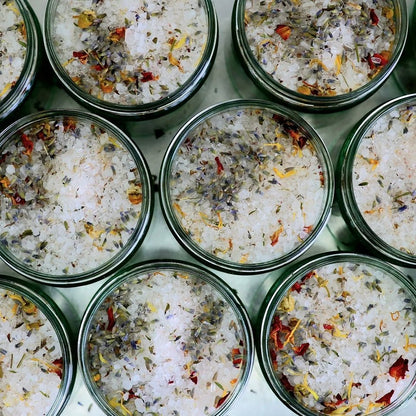 Botanical Skincare - Lavendar &amp; Sweet Orange Bath Salts - The Flower Crate