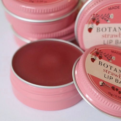 Botanical - Strawberry Lip Balm - The Flower Crate