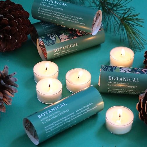 Botanical - Winter Christmas Tea Light Pack - The Flower Crate