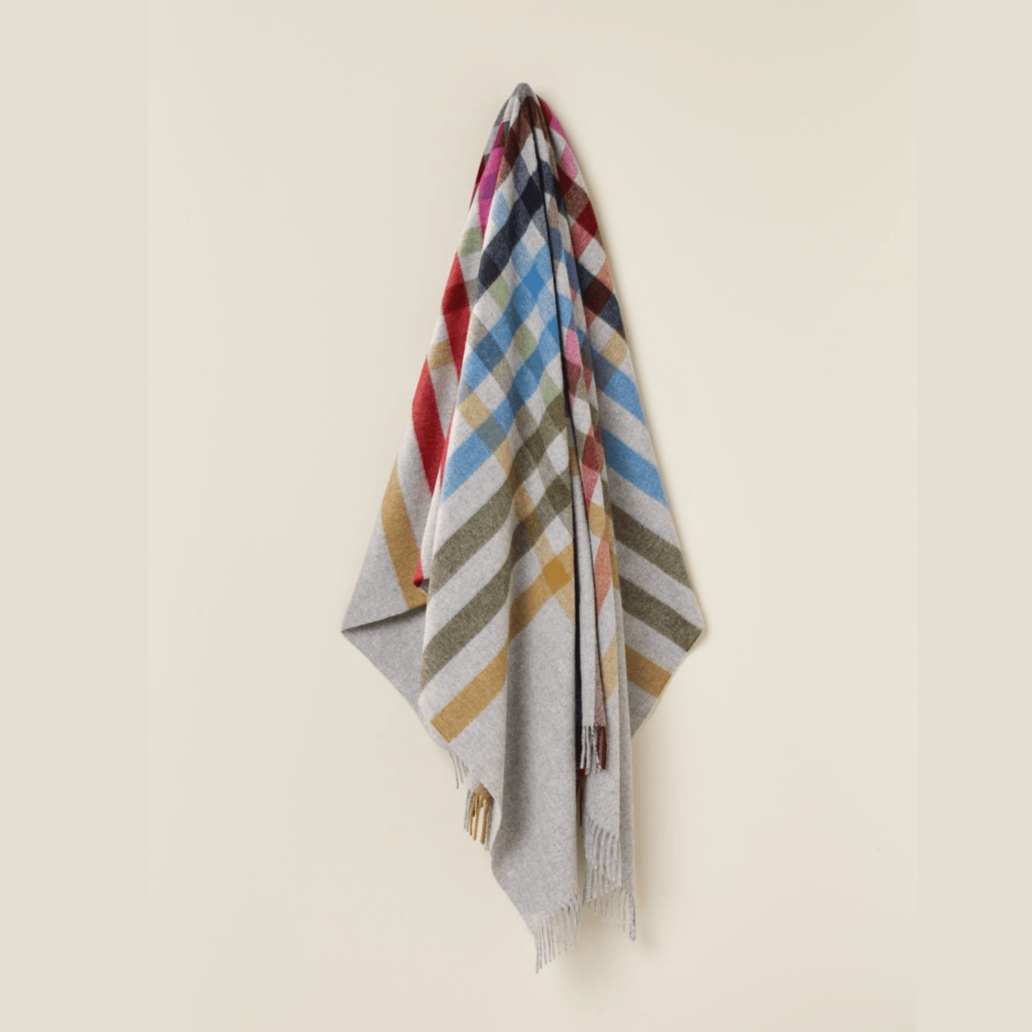 Bronte by Moon - Pure Wool Throw, Henley Multi - The Flower Crate