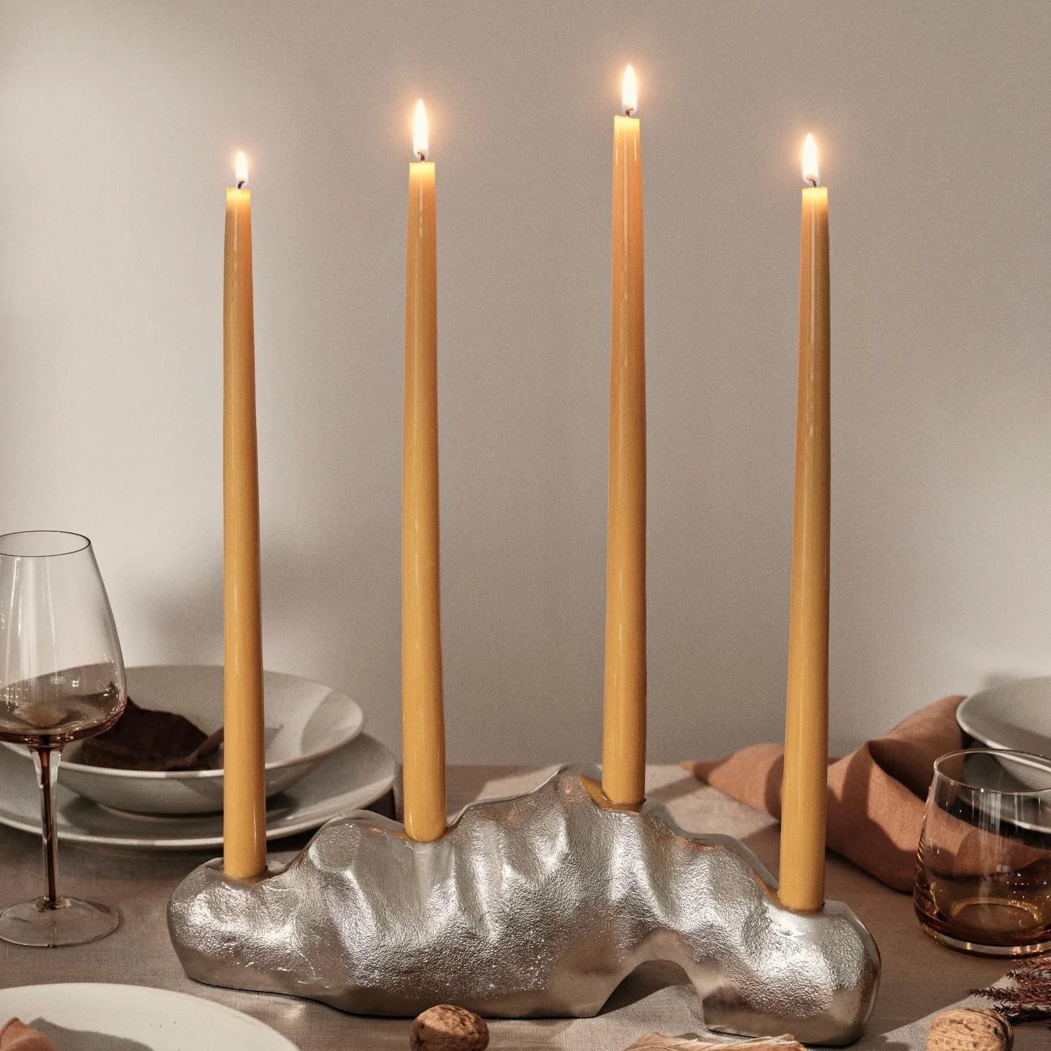 Broste - Smooth Taper Candle - The Flower Crate